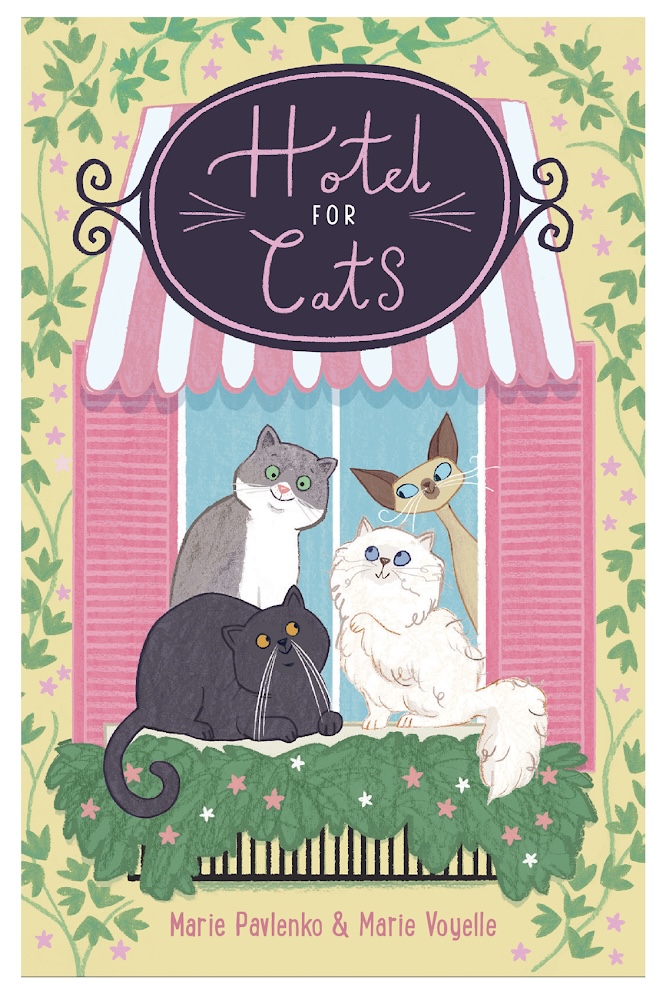 Happy book birthday to this ameowzing wee tail...tale. It was pure joy to translate Hotel for Cats by Marie Pavlenko &amp; <a href="/marievoyelle/">Marie Voyelle</a>🐈‍⬛. A cosy Parisian meowstery (perfect for 7+) that'll leave you feline fine! Buy link👇: chickenhousebooks.com/books/hotel-fo…) <a href="/chickenhsebooks/">Chicken House</a> @rachel_leyshon