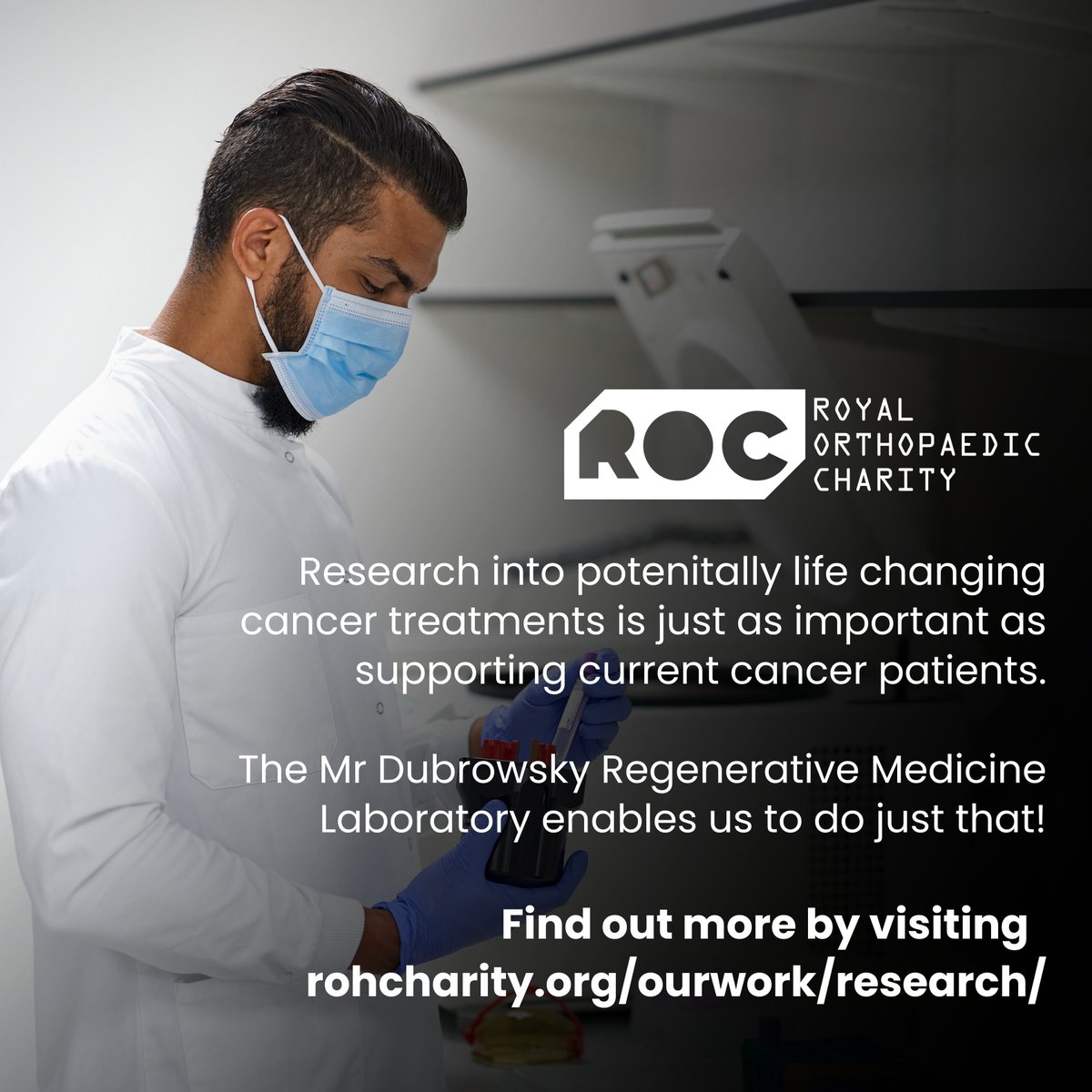 Mr Dubrowsky left a legacy to support oncology research at ROH & we're pleased to say thats exactly whats happening! This legacy has supported many new potentially life changing research projects at ROH. To find out visit: rohcharity.org/ourwork/resear… #WorldCancerDay #NHSCharity