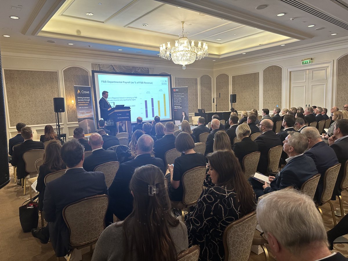 Eoghan O'Mara Walsh (@eoghanomw) on Twitter photo Full room <a href="/CroweIreland/">Crowe Ireland</a> hotel sector briefing <a href="/InterConDublin/">InterContinental Dublin</a>. Occupancy levels look strong but cost of business a concern. Full room <a href="/CroweIreland/">Crowe Ireland</a> hotel sector briefing <a href="/InterConDublin/">InterContinental Dublin</a>. Occupancy levels look strong but cost of business a concern.