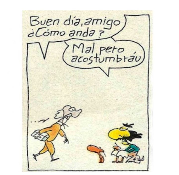 Aca ta Mendieta e Inodoro Pereyra.