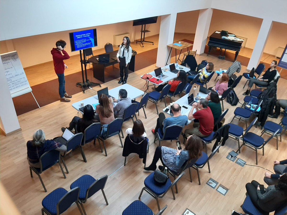 Second day - Bucharest! 🇷🇴
All the focus is on the pupils from Ion C. Bratianu National College who are presenting their progress on the mapping project that they're working on. 🗺
The kids are doing great! Kudos to every school involved in this 😀#EUthMappers #STEM #GIS #Erasmus