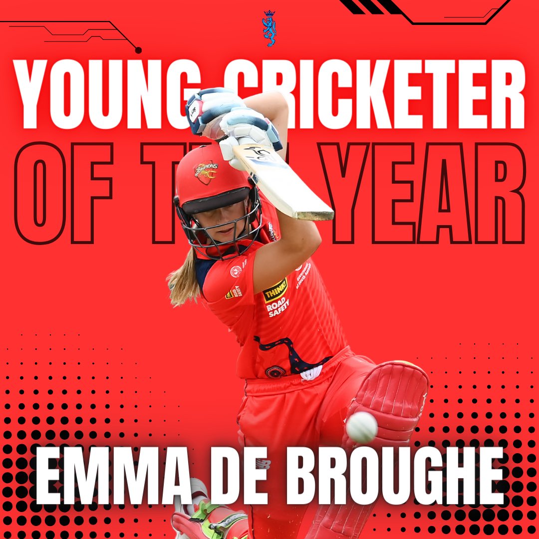 Last night at the ACA Awards, our own Emma de Broughe was the recipient of the player-voted 2024 Betty Wilson Young Cricketer of the Year 🏅

Well done to Emma for her consistent improvement at domestic level, which has clearly been recognised by her peers! 💙🖤 #BleedBlue