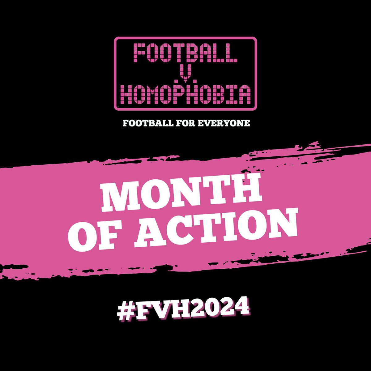 ⚽️ Join the fight against discrimination this February, the annual Month of Action for Football v Homophobia * Research shows extensive anti-LGBTQ+ abuse sent to players on social media * Reports of discrimination at grassroots spiking ⚫️🩷 #FvH2024 👉 footballvhomophobia.com