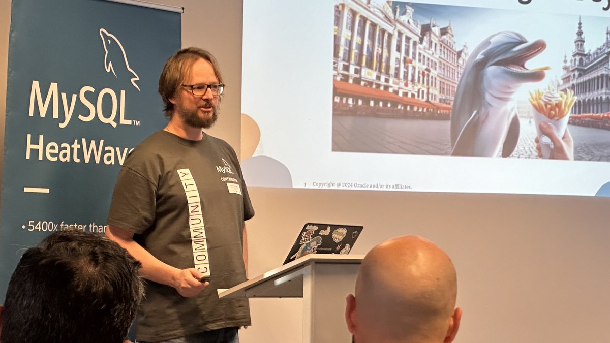 stoker's tweet image. #mysqlbelgiandays2024 has started