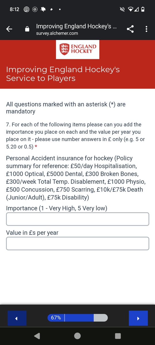 SteveLordy100's tweet photo. @EnglandHockey the survey questions were so poorly written. Engagement and results aren't going to be meaningful. Please review if you want to get something out of this https://t.co/pTkbhdHY4i