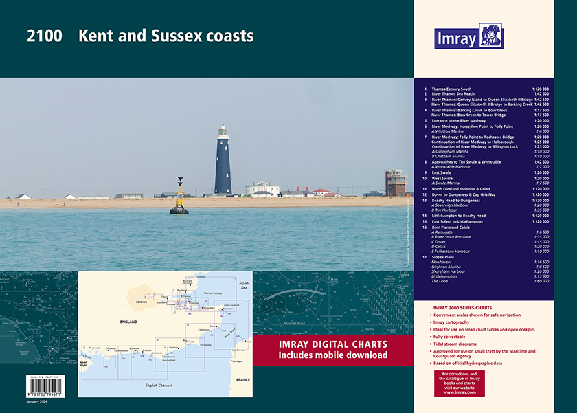 sbookharbour's tweet photo. The new edition of Imray's 2100 Kent and Sussex coasts Chart Pack is now available!

https://t.co/zGjJM5zMaH

#imraycharts #imraynautical #kentandsussex #bookharbour https://t.co/983FYuuCXd
