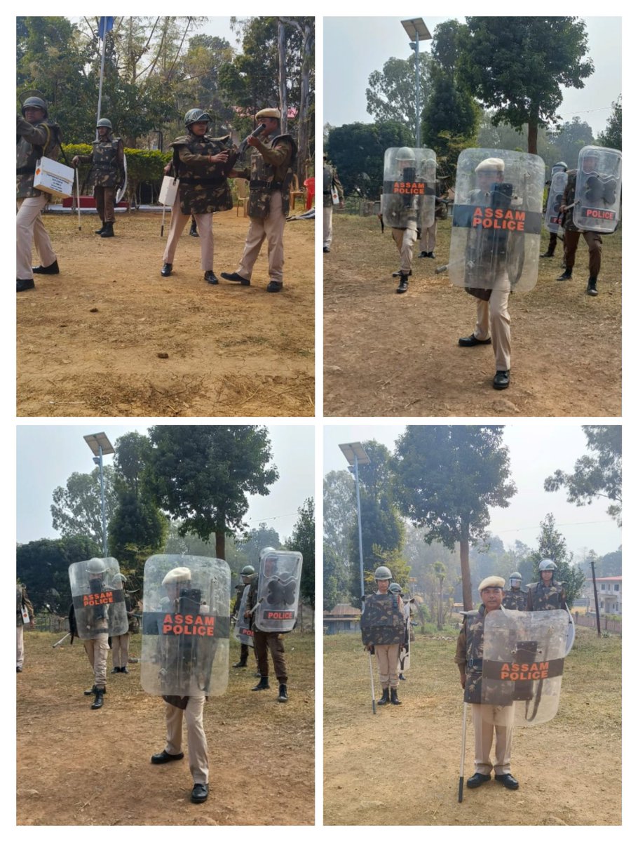 Riot control practice at kheroni PS in respect of west Karbi Anglong District @assampolice @DGPAssamPolice @gpsinghips @CMOfficeAssam