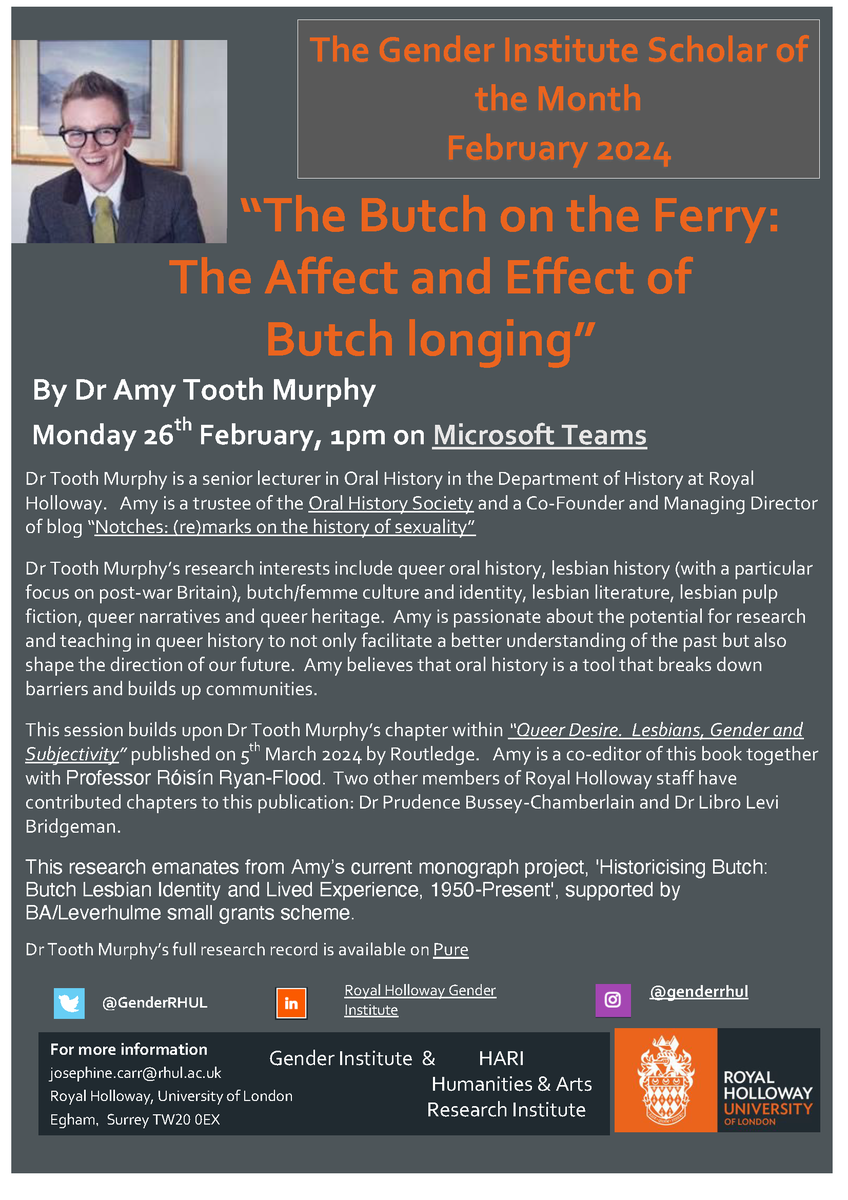 A big shout out to our February Scholar of the Month, Dr Amy Tooth Murphy.  Everyone is invited to join her speaker session on Monday 26th February at 1pm via Teams.