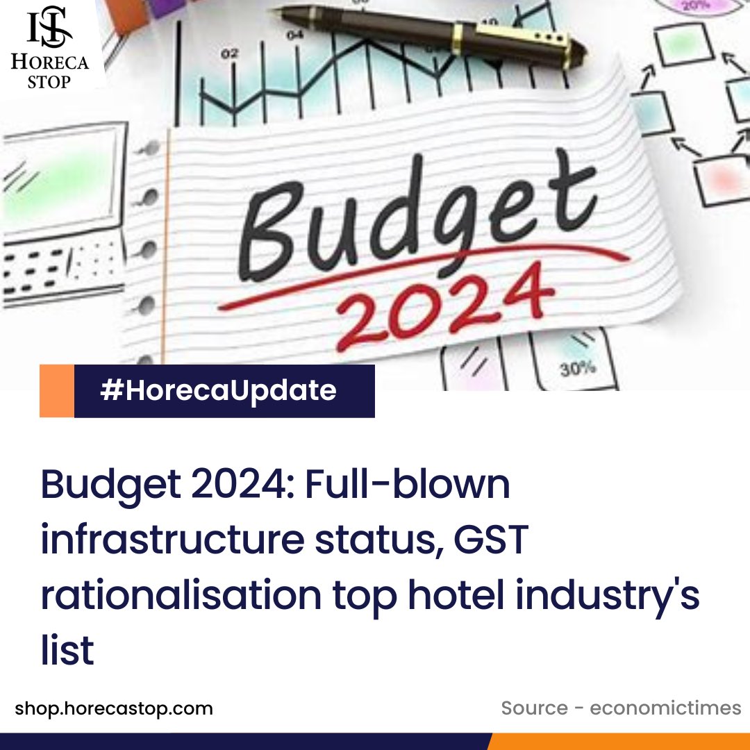 HorecaStop's tweet photo. It’s been a decade or more, the hospitality industry in the country has been harping on the same set of demands as part of the pre-budget recommendations.Infrastructure status has always topped the list invariably in all pre-budget recommendations.✨ https://t.co/WuOX2S7U2U