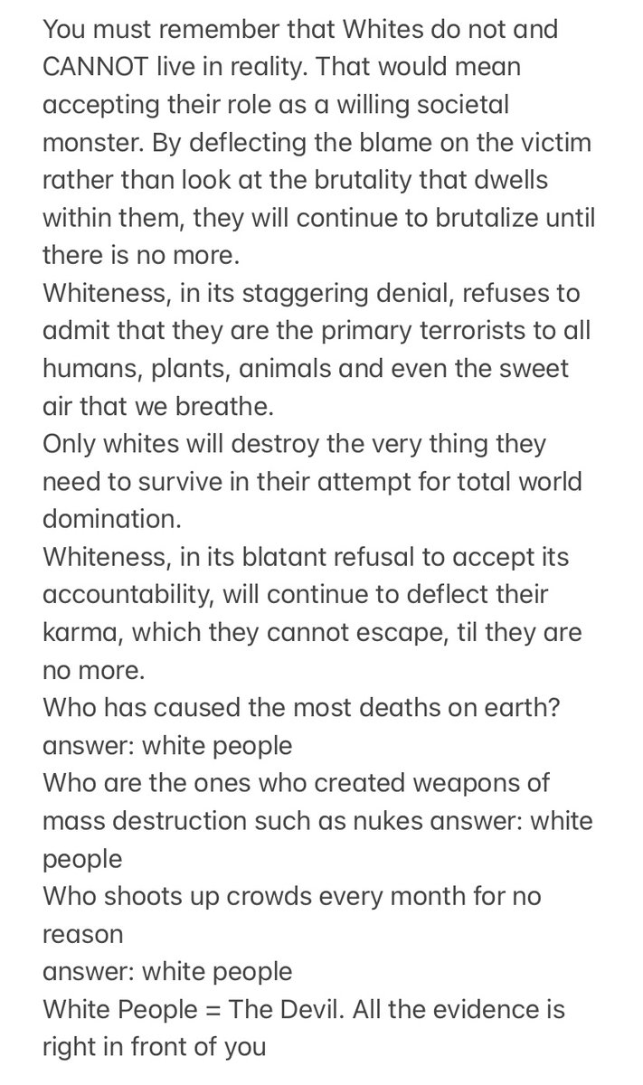 xxxxxxxxxxFUX's tweet photo. @christopherrufo these racist who have a huge following on @elonmusk racist platform live in a delusional world where they have amnesia of white cave apes being the world original terrorist thugs these cave apes stole raped killed to be on top and they do it to this day! https://t.co/bactRWSyCa