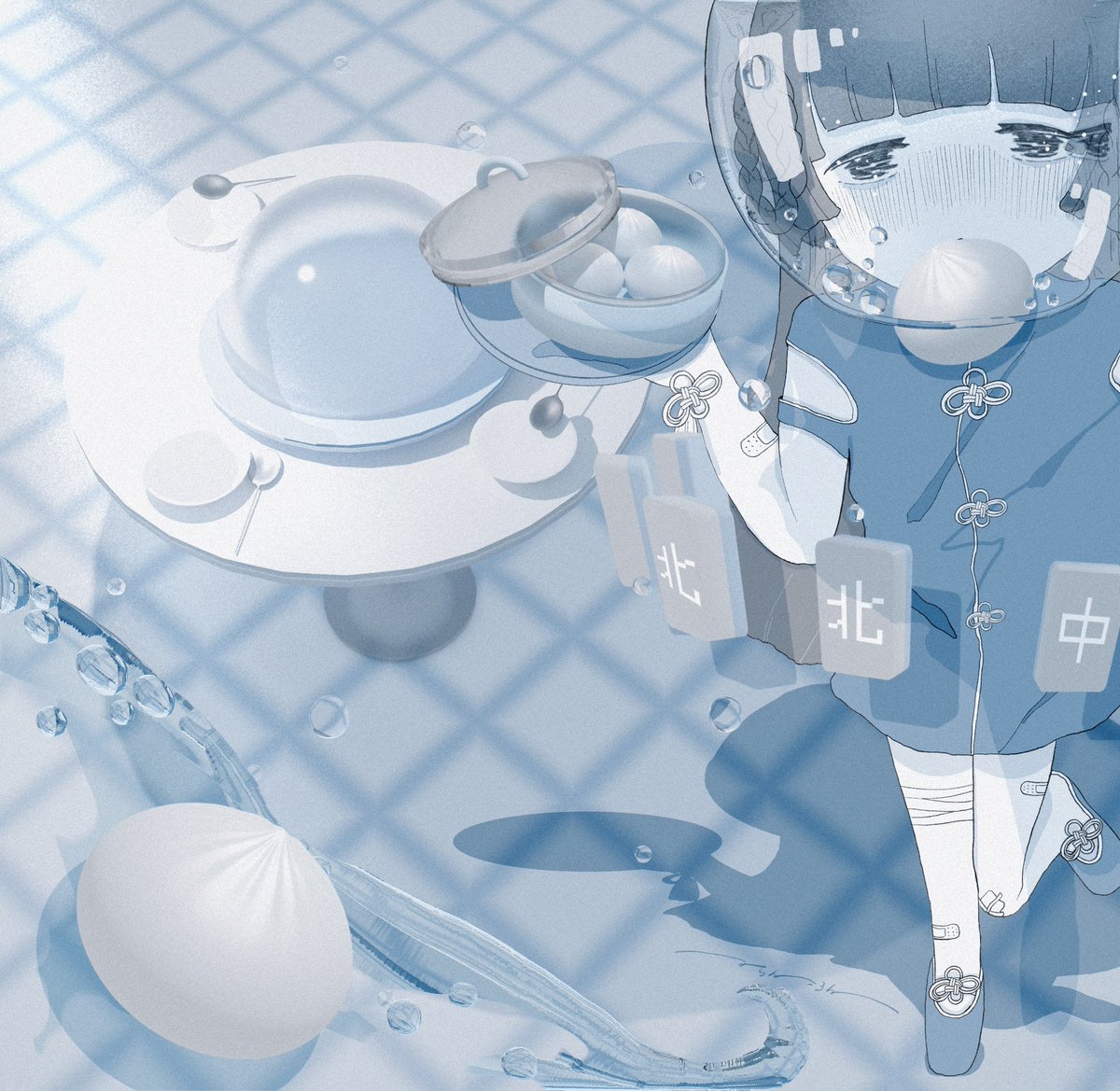 「1月の作品たち…;~;blender×イラストがたのしかった月でした…!2月もも」|からんころんのイラスト