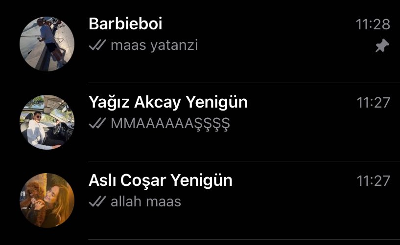 her ayın biri bne;