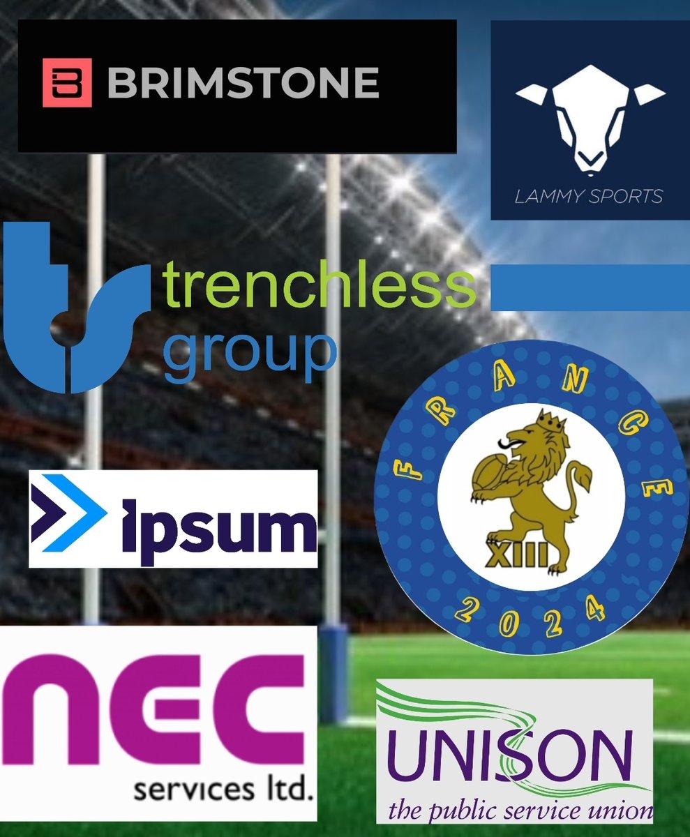 Huge thanks to our tour shirt sponsors for our trip to Perpignan to face off against Les Galia Tots 💙🇫🇷🏉