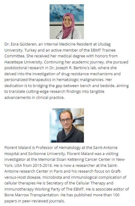 📢Join us for the upcoming <a href="/TheIACH/">IACH</a> Junior Club:

A Challenging Odyssey through AML: Confronting aGvHD, TMA, PRES after alloHCT

🗓️Feb 8 2024
⏲️6PM CET, 12PM NY

Register for FREE
⬇️⬇️
bit.ly/4bnmC6o

<a href="/Florent_Malard/">Florent Malard</a> <a href="/DholariaMD/">Bhagirath Dholaria, MD</a> <a href="/gulderenesra/">Esra Gülderen</a> <a href="/Mohty_EBMT/">Mohamad Mohty</a>