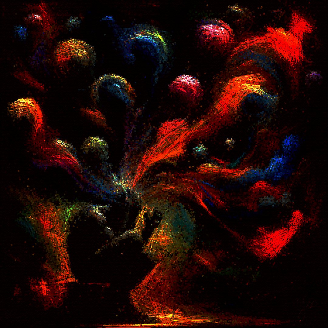YeoStractor's tweet photo. Ever pondered on "The root of mental distress: overthinking"?

The 4th piece of "#AwakeningWithinDarkness" is now complete. 

Interestingly, it got minted before I even had the chance to sign it! 🥲

#nftart In-depth Reflection

#NFTartist #NFTcollector #Darkside #abstractart https://t.co/wVexL5RvYZ