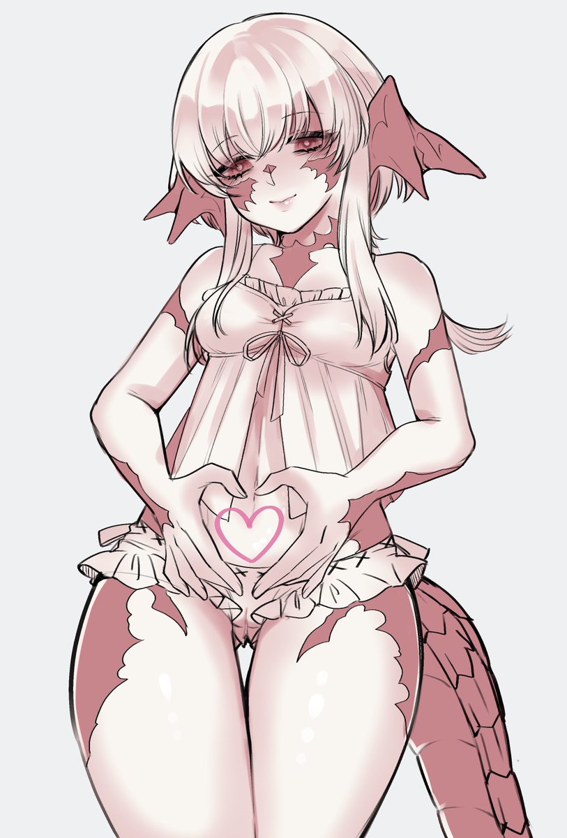 「ニーナちゃんのハートエモ 」|もなつ✎ܚskeb受付中のイラスト