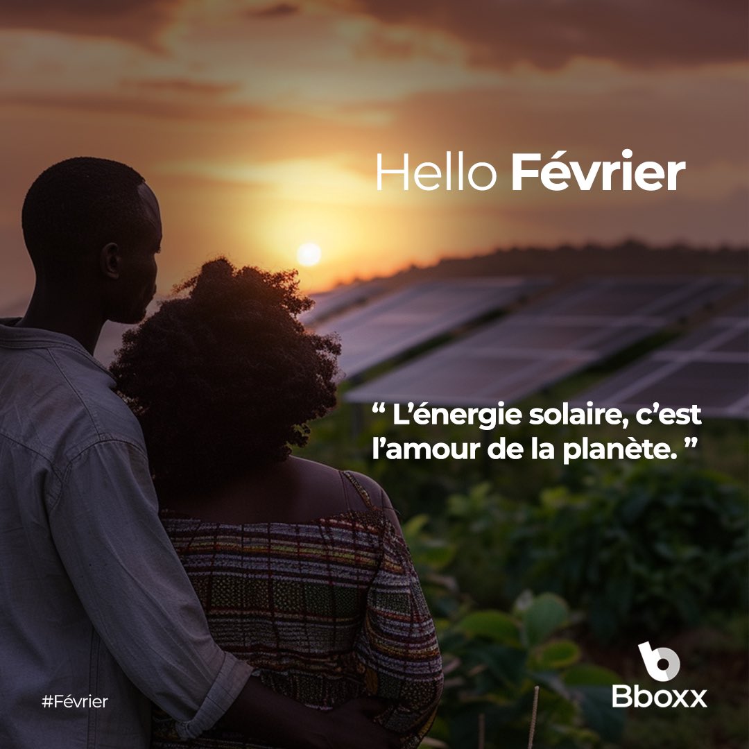En #février, faites le choix de l'amour et de la planète : installez un kit solaire !

Profitez du mois dédié à l’amour pour faire des économies d'énergie et pour réduire votre impact environnemental en passant au solaire. 😍

#energiesolaire <a href="/BBOXX_RDC/">Bboxx RDC</a> #février