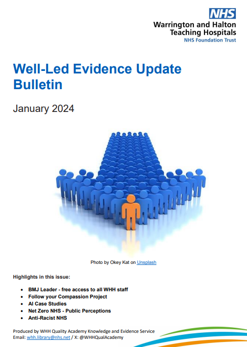 WHHQualityAcademy (@whhqualacademy) on Twitter photo Our latest Well-Led Evidence Update Bulletin - January 2024 - is now available. WHH staff click on bit.ly/47Y4NYI to access the Update or email whh.library@nhs.net for a copy to be sent to your Inbox. Our latest Well-Led Evidence Update Bulletin - January 2024 - is now available. WHH staff click on bit.ly/47Y4NYI to access the Update or email whh.library@nhs.net for a copy to be sent to your Inbox.