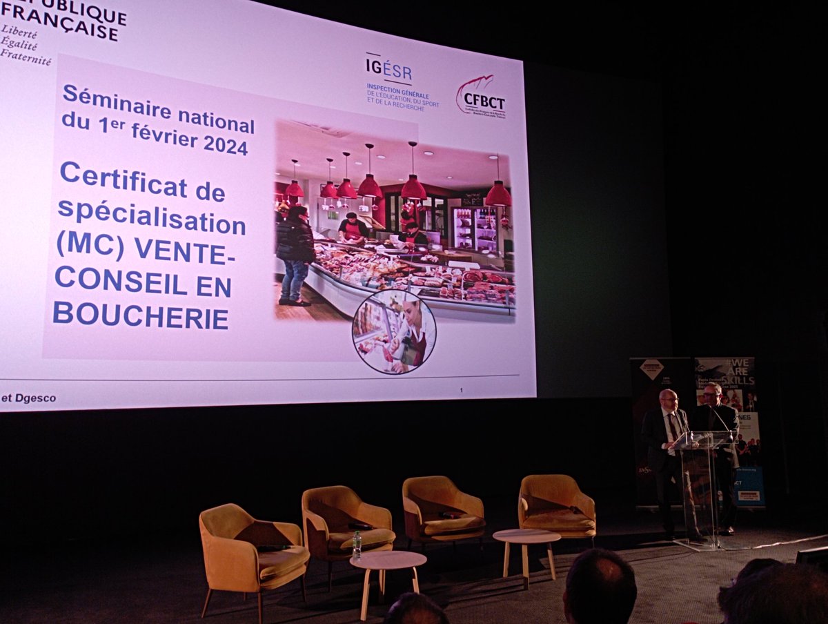 Ouverture du PNF par le président de la CFBCT et l'IGESR.