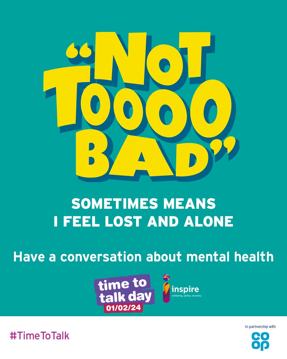 UUStuWellbeing's tweet photo. #TimetoTalk Day is the perfect opportunity to have a conversation about mental health. Let’s talk about how we really feel! We're here for you if you need someone to talk to.

📞 028 9536 7000
✉️ studentwellbeing@ulster.ac.uk

Other support can be found at https://t.co/uKqCwEF8E1 https://t.co/ArjIG35D1h