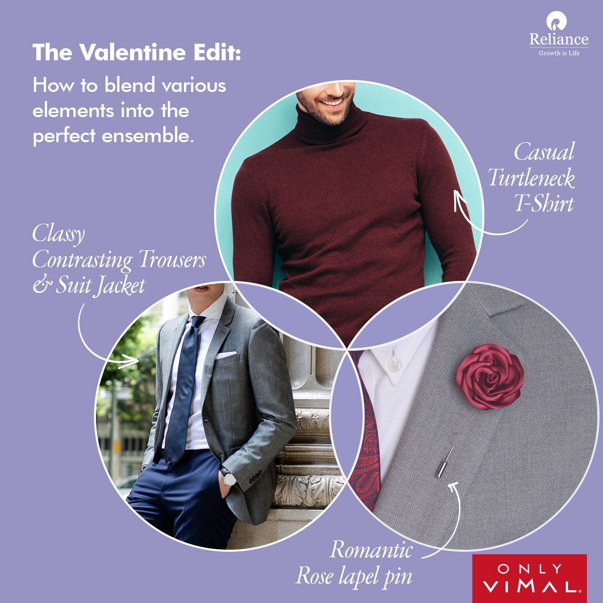 OnlyVimal_India's tweet photo. Dress your way into her heart this #ValentinesDay with an ensemble that represents every facet of the day. Look cool, yet classy & casual on your big date.
#Reliance #RelianceIndustries #OnlyVimal
#Style #Styling #FashionDairies2024 #StylingTips #VDayLook #ValentinesDayEnsemble https://t.co/AAxt6TlyIF