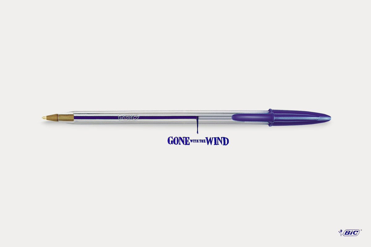 creapills's tweet photo. C'est fou ce qu'on peut écrire avec un Bic !

Campagne simple et efficace conçue par Luan Almeida, étudiant à la Miami Ad School https://t.co/cqA5G08We4