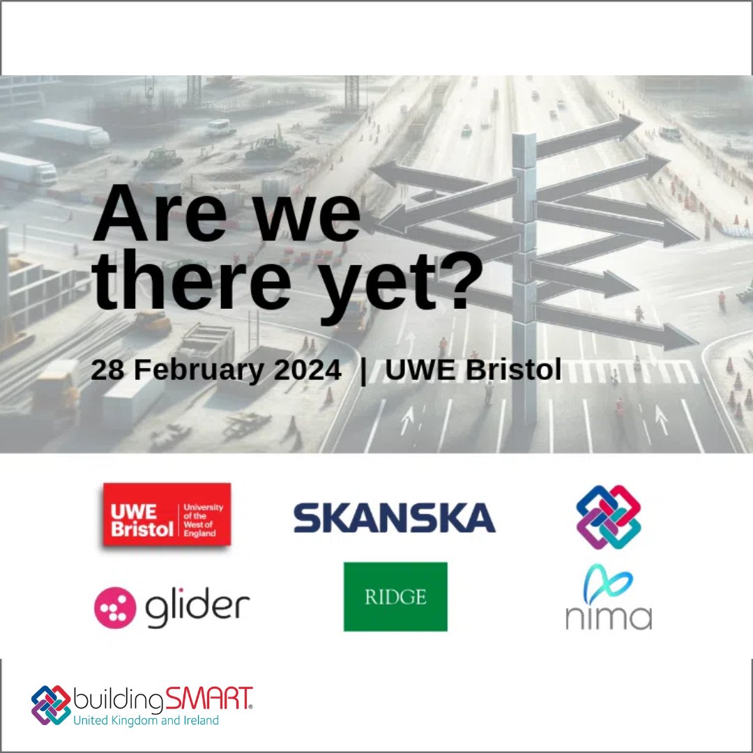 Event: Digital Built Environment Conference 2024: Are we there yet? 📅 28/02/24 eventbrite.co.uk/e/digital-buil… Join us with @GliderBIM and our very own Alex and Emma for a day of keynote talks and interactive workshops to uncover the transformative essence of BIM and much more.