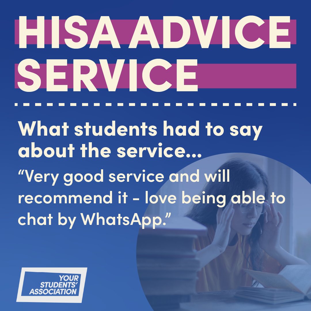 TeamHISA's tweet image. 👂 Heard what students are saying? We're all about kindness, no judgment, and quick help. Hit us up via our webpage hisa.uhi.ac.uk/advice/ —let's make your success happen! 🌐💙 #StudentVibes