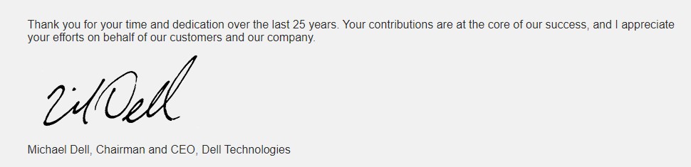 Today I'm honored to celebrate 25 years with Dell Technology: what a great journey from a storage company to market leader in datacenter infrastructure; counting even more are the great people &amp; now friends I have the pleasure to work with! never forget Harald and Robert (RiP)