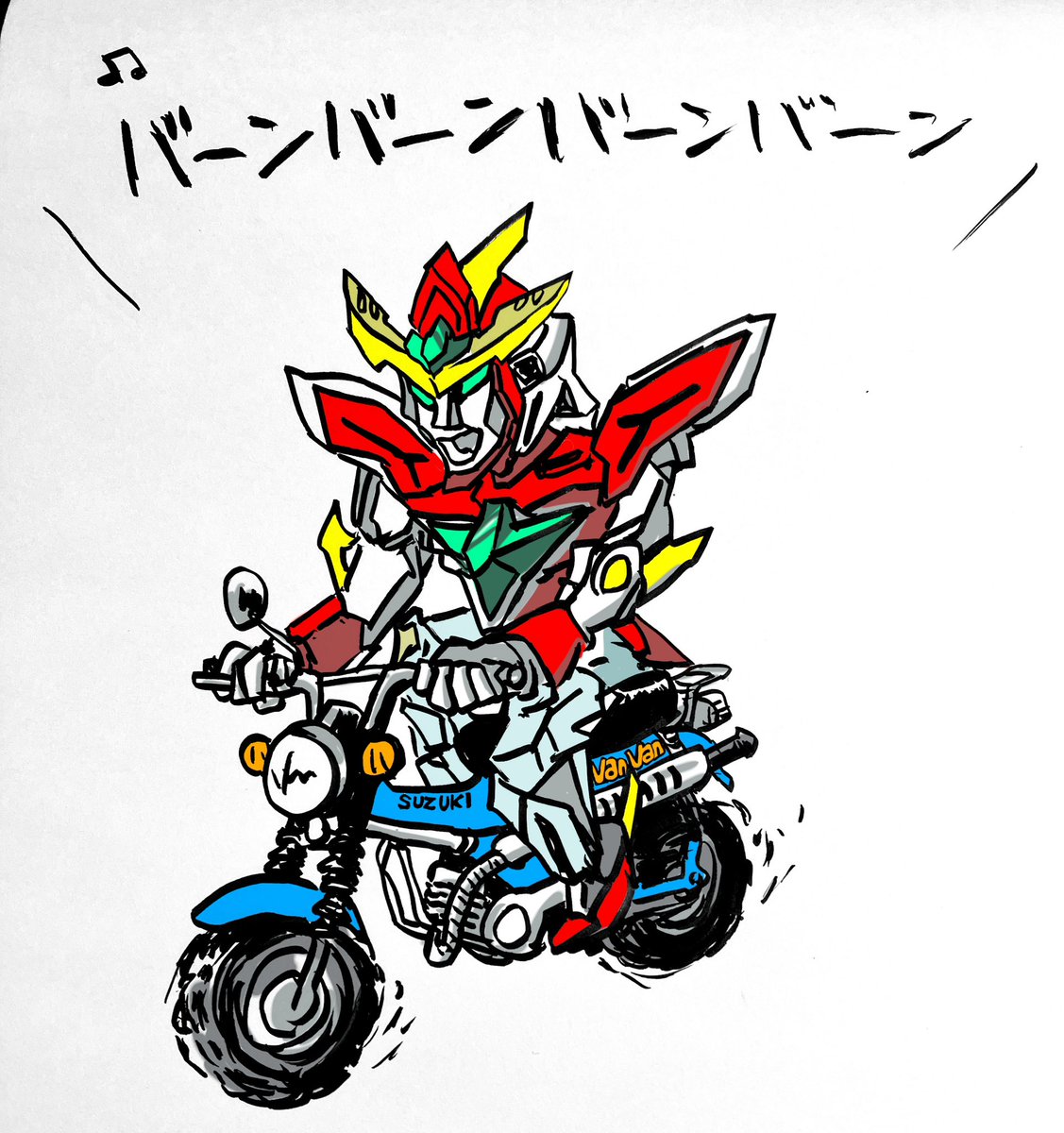 「#バイクに乗る理由歌いたいからさ 」|zama36のイラスト