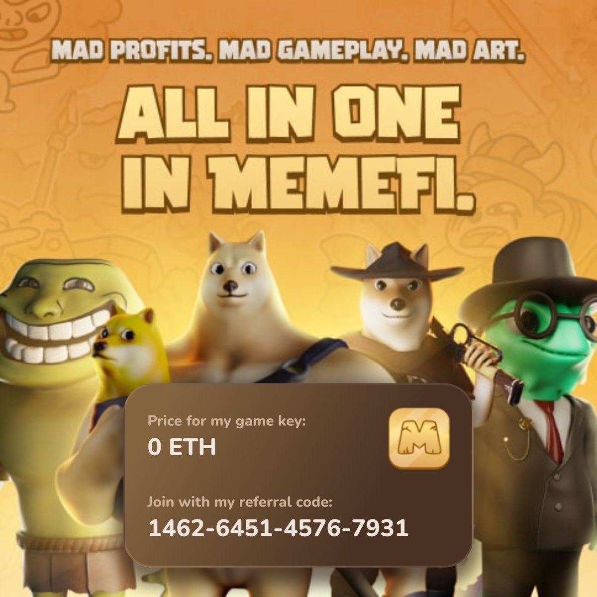 🚀 Exciting News! <a href="/memeficlub/">MemeFi Labs</a>  Incentivized Testnet is LIVE on Sepolia. Join now to become an early adopter.

❗️ JOIN: memefi.club/?referralCode=…

📌 Collect points to showcase your contribution to the project.

💰 The Testnet will run for 1.5 months, with 8% of $MEMEFI supply