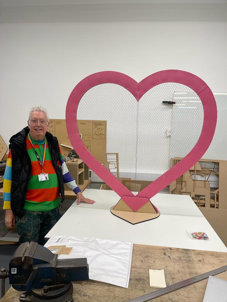 It’s the first day of LGBT+ History month and our very own and lovely staff network member, Edward Houghton, is showing the love as he prepares the “Love Medicine” exhibition for later this month. More soon… #LGBTplusHM