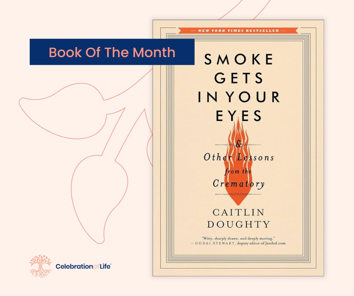 February's #bookofthemonth 📖

Smoke Gets In Your Eyes - @TheGoodDeath ⚱️

In this poignant read, Caitlin explores our death rituals - and those of other cultures - pleading the case for healthier attitudes around death and dying. 

#bookrecommendation #deathanddying #funeral