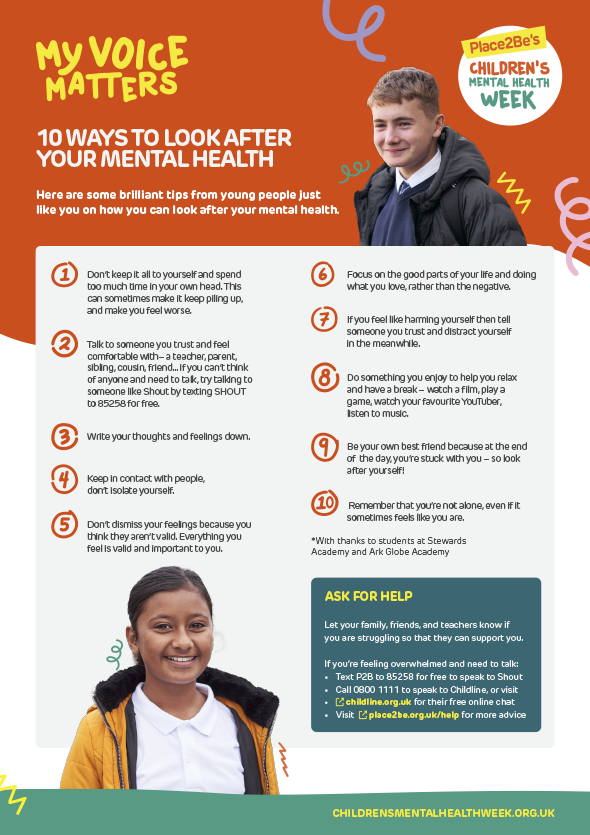 Next week is Children’s Mental Health Week and Sutton's Education Wellbeing Service has some useful information to share with parents. See our website for more details: greenshaw.co.uk/news-events/ne…