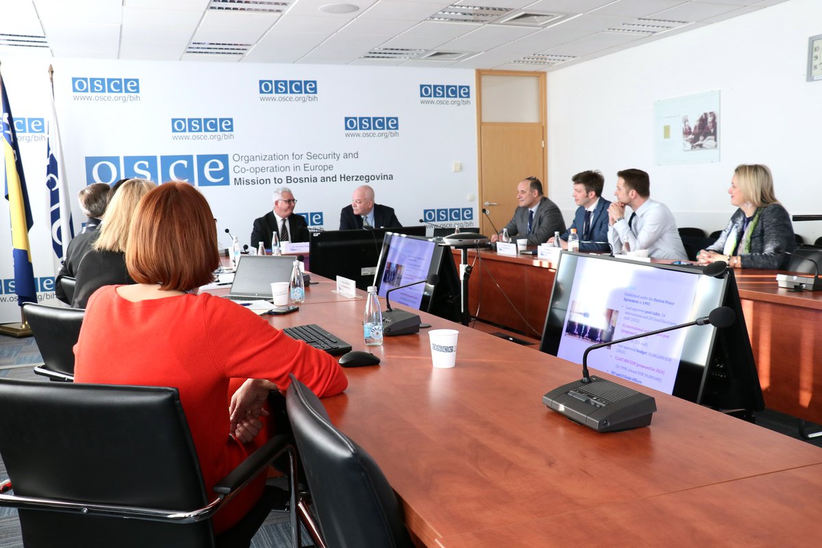 A great pleasure to welcome in BiH Mr. Kyriakos Hadjiyianni, <a href="/OSCEPA/">OSCE PA</a> Vice President and Special Rep on SEE. The visit comes timely and important, especially ahead of #BiH Local Elections in October 2024.