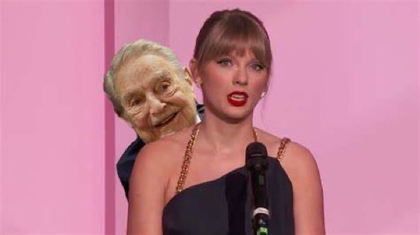 MusicologyRadio's tweet image. #Soros owns her back catalogue and his boss owns her #soul #Taylorbot and @ProjectLincoln #kiddyfiddlers of course, it just fits