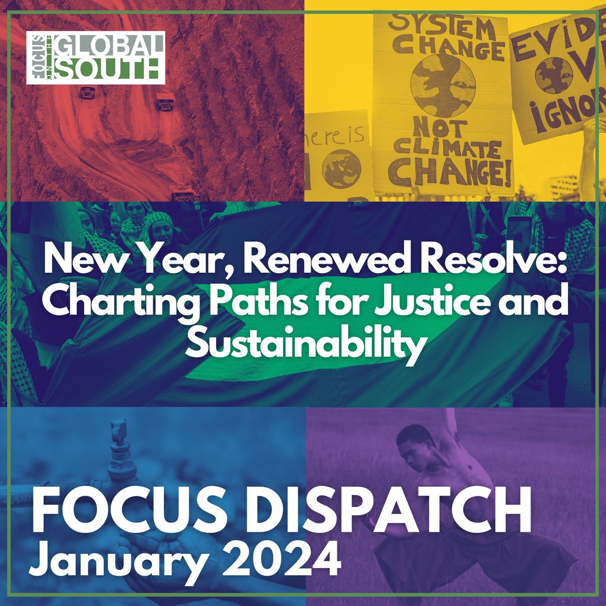 focussouth's tweet photo. January #FOCUSDispatch is out now! Dive into our latest discussions on #ClimateJustice, insights on corporate power in African countries, our story on #Myanmar's youth artist, and continued advocacy for #FreePalestine. Start the year with these powerful stories from the region ✨ https://t.co/EWghdFRISw