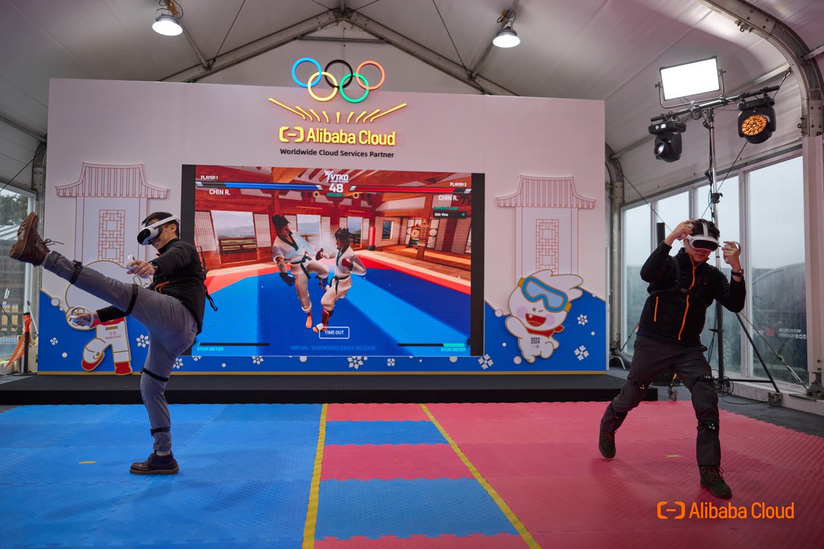cloudintelgrp's tweet photo. At Alibaba Cloud's pavilion in #Gangwon2024, spectators can learn about our innovation milestones and latest tech, and engage in interactive experiences such as a virtual Taekwondo competition.

#WinterYouthOlympics #TechforInnovation #AlibabaCloud #DigitalTransformation https://t.co/gVRgLqSrEB