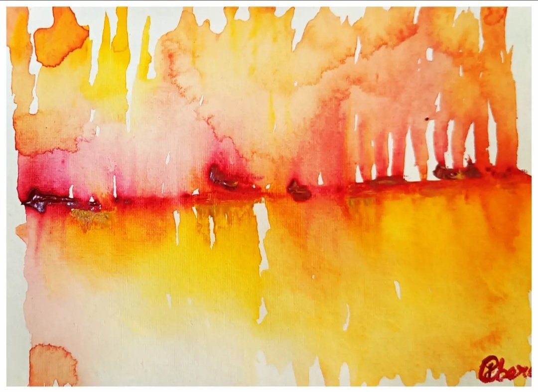 Experimenting with various abstract watercolor techniques

#artbuyer #arthunter #artcollector #abstractart #watercolors #art #artistsontwitter #artistsonx