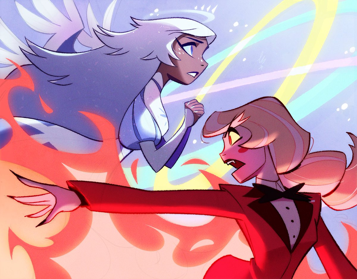 CosmicGl0w's tweet photo. Favourite song, favourite scene.

#hazbinhotel #hazbin #charliemorningstar #hazbinemily #hazbincharlie https://t.co/UX4ioikJ3o