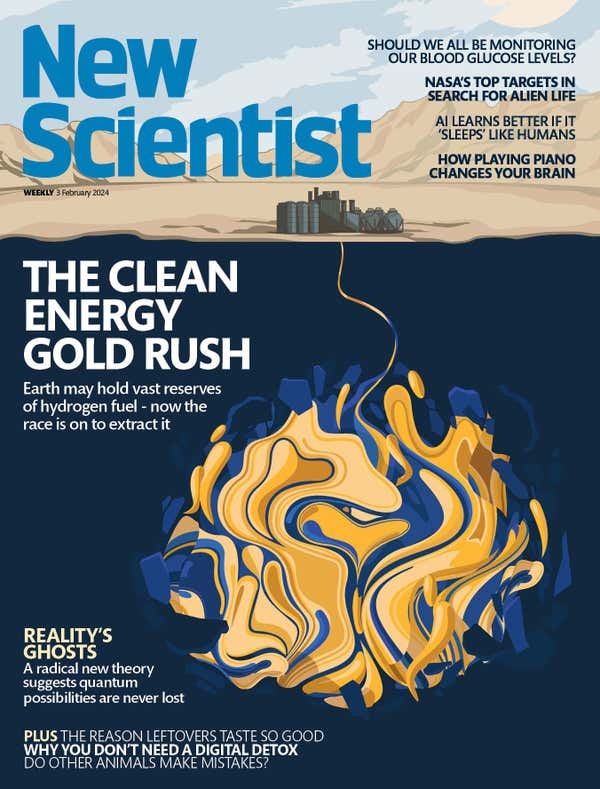 newscientist's tweet photo. In this week’s issue: Earth may hold vast resources of hydrogen fuel - now the race is on to extract it.

Grab a copy in shops now or download our digital editions.
https://t.co/4fDArdFPrW https://t.co/QD1oOSAiGM
