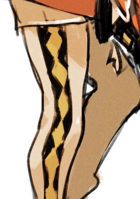 ダくんの太ももを絶対にぶっとく描くぞという意志