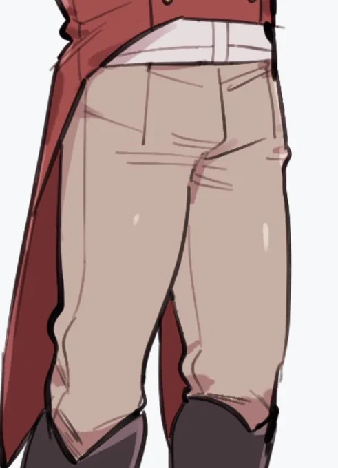 ダくんの太ももを絶対にぶっとく描くぞという意志
