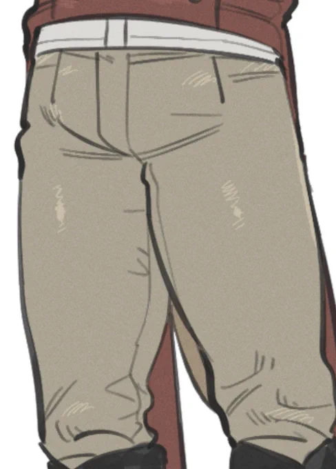 ダくんの太ももを絶対にぶっとく描くぞという意志