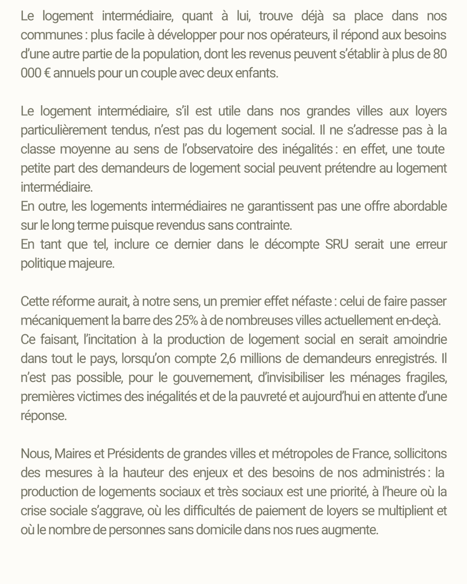 PierreHurmic's tweet photo. 🔴 J’ai écrit avec mes collègues maires au Premier Ministre @GabrielAttal pour exprimer notre très forte inquiétude sur le détricotage de la loi SRU.
La production de logements sociaux est une priorité, à l’heure où la crise sociale s’aggrave ! https://t.co/B22FjPeKPw