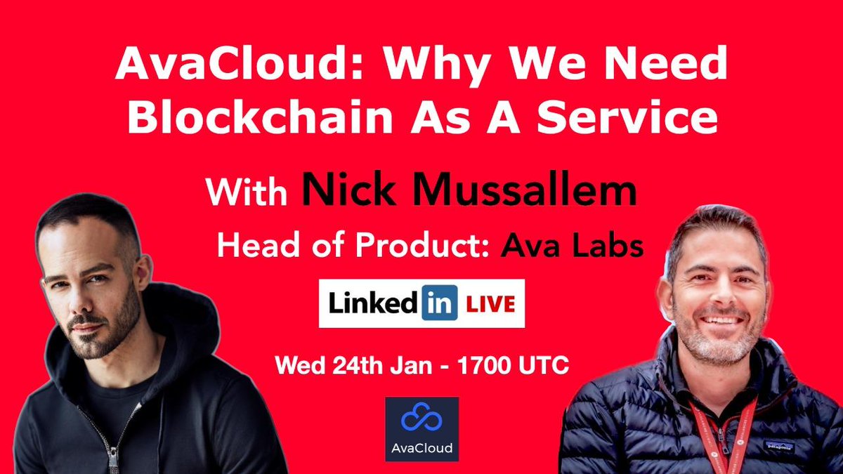 I had the pleasure of discussing recent AvaCloud updates, and why we believe that @AvaCloud is the best solution for enterprise blockchain clients looking to de-risk their go-to-market strategy and rapidly achieve success. Listen to the recording here: linkedin.com/events/avaclou…