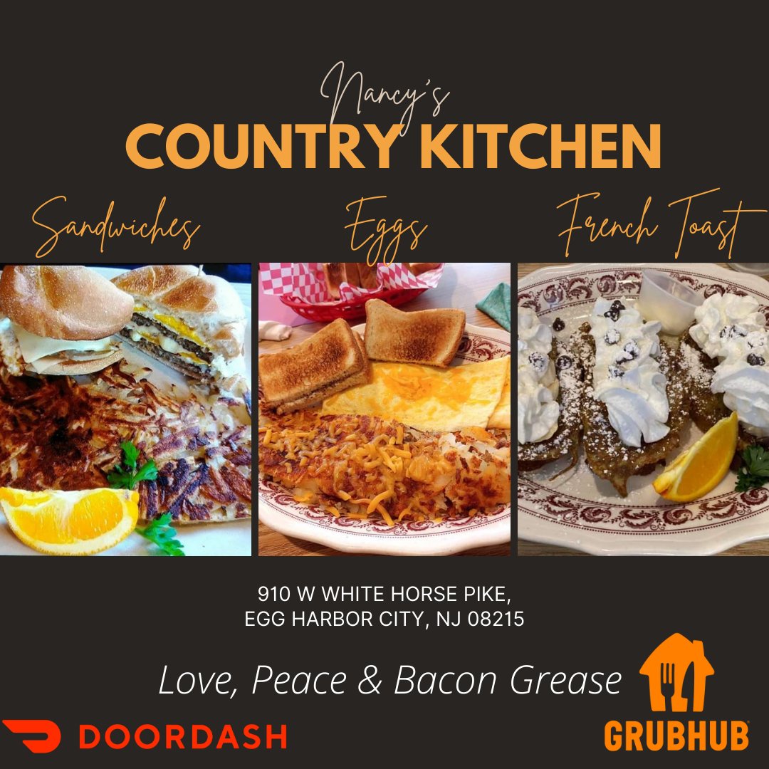 country_nancy's tweet photo. Here, we have something for whatever you crave!
Stop in, and give us a try!

#NancysCountryKitchen #breakfastclub #breakfastgoals #foodphotos #eatlocalfoods #feelinhungry #eatlocalnj #breakfastlover #breakfasttime #lovepeacebacongrease #DoorDash #GrubHub #foodies https://t.co/QeQDK9cRSd