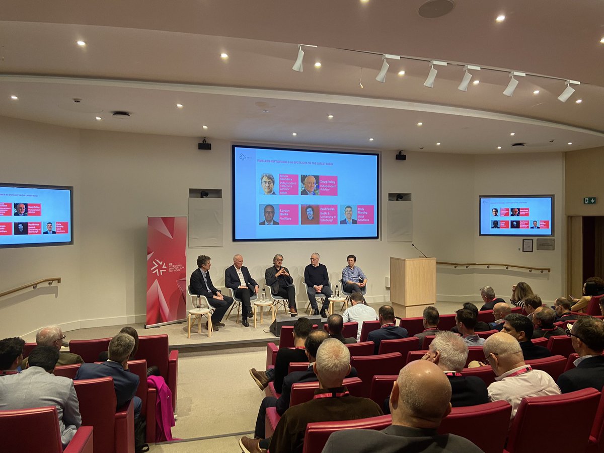UKTIN (@_uktin) on Twitter photo Wireless Networking & #AI 🔦 spotlight on the latest R&D&I with <a href="/simon_saunders/">Simon Saunders</a> <a href="/SciTechgovuk/">Department for Science, Innovation and Technology</a>, Doug Pulley, Lorcan Burke <a href="/Broadcom/">Broadcom</a> , Paul Patras <a href="/NetAiTech/">Net AI</a> <a href="/EdinburghUni/">The University of Edinburgh</a>, Chris Murphy <a href="/ViaviSolutions/">VIAVI Solutions</a> Wireless Networking & #AI 🔦 spotlight on the latest R&D&I with <a href="/simon_saunders/">Simon Saunders</a> <a href="/SciTechgovuk/">Department for Science, Innovation and Technology</a>, Doug Pulley, Lorcan Burke <a href="/Broadcom/">Broadcom</a> , Paul Patras <a href="/NetAiTech/">Net AI</a> <a href="/EdinburghUni/">The University of Edinburgh</a>, Chris Murphy <a href="/ViaviSolutions/">VIAVI Solutions</a>