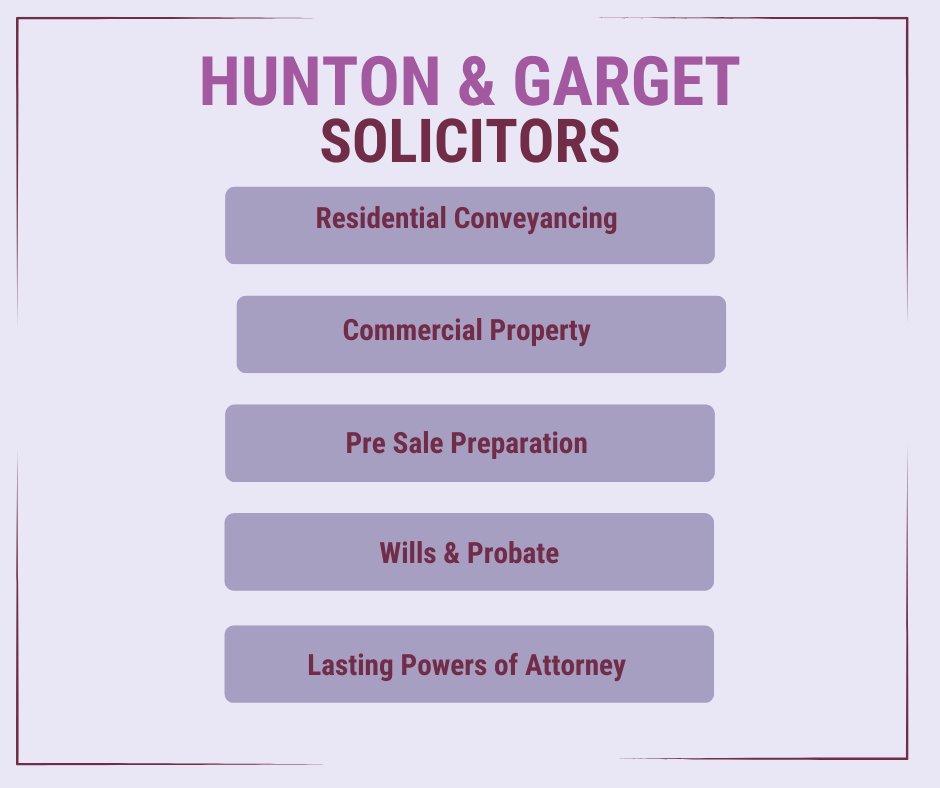 From property transactions to Will writing, and everything in between, Hunton & Garget Solicitors are here for you. With over two centuries of trusted legal expertise, we're your reliable partner in all legal matters.

 #richmondnorthyorkshire #catterickgarrison #solicitors