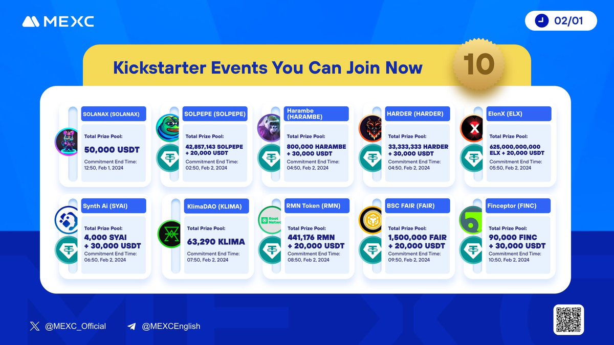 MEXC's tweet photo. One-click to commit 1,000 $MX and earn new token airdrops every day ⤵️ 
https://t.co/WkPKgp7Ueh https://t.co/XDKEDEamjw